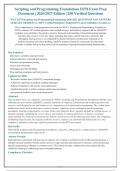 WGU D278 Scripting and Programming Foundations 2026-2027 QUESTIONS AND ANSWERS&NewLine;ALREADY GRADED A&plus;&period; 100&percnt; Verified Solutions &vert; Updated Per Latest Guidelines &vert; Graded A&plus;