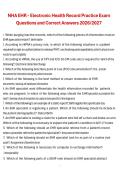 Package deal for Electronic Health Records Course Exam Study Questions and Correct Answers &vert; Electronic Health Records &lpar;EHR&rpar; &vert; 2026&sol;2027 &vert; Comprehensive Course Review and Exam Preparation Guide