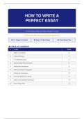Study Guide How to Write a Perfect Essay &vert; Engels