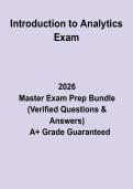 Introduction to Analytics Exam&colon; Complete Study Guide & Practice Questions PDF