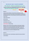 WGU D446 ADULT HEALTH 2 OBJECTIVE ASSESSMENT&NewLine;FINAL EXAM 2026 - COMPLETE 180 QUESTIONS Questions with&NewLine;Answers and Rationales&vert; GAURANTEED PASS WITH 170&plus; TEST BANK&NewLine;QUESTIONS 2026 CARRICULUM VERRIFIED&vert; TEST INSTANT PDF&NewLine;DOWNLOAD