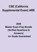 CSE &lpar;California Supplemental Exam&rpar; ARE&colon; Complete Study Guide & Practice Questions PDF
