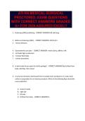 ATI RN MEDICAL-SURGICAL PROCTORED&comma; EXAM QUESTIONS WITH CORRECT ANSWERS GRADED A&plus; FOR 2026 ASSURED EXCEL&excl;&excl;