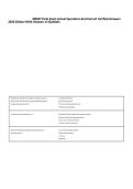 NR507 Final Exam Actual Questions And Correct Verified Answers &NewLine;2026 Edition With Answers in blankets &lpar;A&rpar;