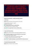 ATI testing level 2 proctored exam 109 QUESTIONS WITH CORRECT STRUCTURED ANSWERS BEST REVISION MATERIAL WITH EXTRA REVISION POINTS ASSURED EXCEL 2026