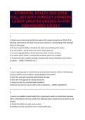 ATI MENTAL HEALTH 2026 EXAM FULL SET WITH CORRECT ANSWERS LATEST UPDATES GRADED A&plus; FOR 2026 ASSURED EXCEL&excl;&excl;