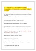 FCCS EXAM QUESTIONS AND ANSWERS &NewLine;&lpar;VERIFIED ANSWERS GRADE A&rpar; LATEST UPDATE &NewLine;2026&sol;2027 