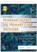 TEST BANK FOR Edmunds' Pharmacology for the Primary Care Provider 5th Edition by Constance G Visovsky &comma; Cheryl H&period; Zambroski&comma; Rebecca M&period; Lutz ISBN&colon; 978-0323661171 COMPLETE GUIDE 100 &percnt; VERIFIED A&plus; GRADE ASSURED&excl;&excl;&excl;&excl;LATEST UPDATE&excl;&excl;&excl;&excl;&excl;