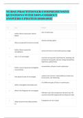 NURSE PRACTITIONER COMPREHENSIVE QUESTIONS WITH 100&percnt; CORRECT ANSWERS UPDATED 2026-2027