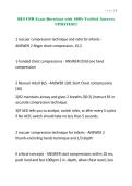 BLS CPR Exam Questions with 100&percnt; Verified Answers UPDATED&excl;&excl;&excl;&period;