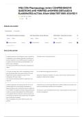 WGU D116 Pharmacology review COMPREHENSIVE QUESTIONS AND VERIFIED ANSWERS &lpar;DETAILED & ELABORATED&rpar; ACTUAL EXAM 2026 TEST 100&percnt; SOLVED &excl;