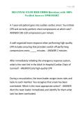 BLS FINAL EXAM RED CROSS Questions with 100&percnt; Verified Answers UPDATED&excl;&excl;&excl;&period;