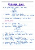 Paranasal sinuses - anatomy