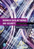 TEST BANK FOR BUSINESS DATA NETWORKS AND SECURITY BY RAYMOND PANKO&comma; JULIA PANKO&comma; 11TH EDITION &vert;&vert; ALL CHAPTERS COVERED &vert;&vert; A&plus; MATERIAL &vert;&vert; ISBN&colon; 978-0134817125 &vert;&vert; QUESTIONS AND VERIFIED ANSWERS &vert;&vert; SUCCESS