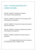 FSVO &ndash; IFSI EXAM QUESTIONS WITH CORRECT ANSWERS 