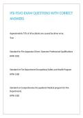 IFSI FSVO EXAM QUESTIONS WITH CORRECT ANSWERS&period;