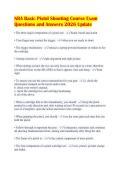 NRA Basic Pistol Shooting Course Exam&NewLine;Questions and Answers 2026 Update&NewLine;