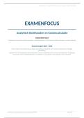 Examenfocus Analytisch Boekhouden &vert; UGent