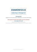 Examenfocus Leiderschap & Management &vert; UGent 