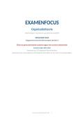 Examenfocus Organisatietheorie &vert; UGent 