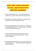IICRC WRT EXAM 2026&sol;2027 &NewLine;ACTUAL QUESTIONS WITH &NewLine;VERIFIED ANSWERS&period; 