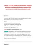 Capstone ATI NCLEX Medical Surgical Assessment 1 Questions with Answers and Explanations Complete Solutions&comma; 100&percnt; Correct &vert; New 2026 &sol; 2027 Update &vert; &vert; Complete A&plus; Guide