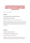 ATI Capstone Adult Medical Surgical Assessment 2 Questions with Answers and Explanations Complete Solutions&comma; 100&percnt; Correct &vert; New 2026 &sol; 2027 Update &vert; &vert; Complete A&plus; Guide
