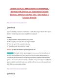 Capstone ATI NCLEX Medical Surgical Assessment 1 & 2 Questions with Answers and Explanations Complete Solutions&comma; 100&percnt; Correct &vert; New 2026 &sol; 2027 Update &vert; &vert; Complete A&plus; Guide