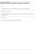 Final Exam NU 664 Set 1 Questions and Answers Study Guide With Verified Solutions