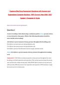 Capstone Med Surg Assessment Questions with Answers and Explanations Complete Solutions&comma; 100&percnt; Correct &vert; New 2026 &sol; 2027 Update &vert; &vert; Complete A&plus; Guide