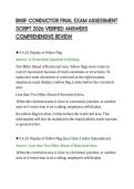 BNSF LETP FINAL TEST 2026&NewLine;QUESTIONS WITH CORRECT&NewLine;ANSWERS GRADED A&plus;