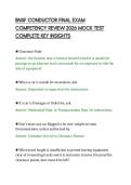 BNSF CONDUCTOR FINAL EXAM ASSESSMENT &NewLine;SCRIPT 2026 VERIFIED ANSWERS &NewLine;COMPREHENSIVE REVIEW