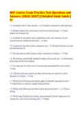 MSF Course Exam Practice Test Questions and&NewLine;Answers &lpar;2026&sol;2027&rpar; &vert; Detailed Study Guide &vert;&NewLine;A&plus;