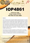 IOP4861 Assignment 3 &lpar;COMPLETE ANSWERS&rpar; 2026 - DUE 22 June 2026