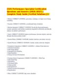 EXOS Performance Specialist Certification&NewLine;Questions and Answers &lpar;2026&sol;2027&rpar; &vert;&NewLine;Complete Study Guide &vert; Verified Solutions &vert; A&plus;