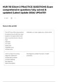 NUR 110 EXAM 2 PRACTICE QUESTIONS  Exam comprehensive questions fully solved & updated &lpar;Latest Update 2026&rpar; UPDATE&excl;&excl;  