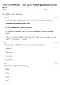 CRNI&colon; Chemotherapy &ndash; Study Guide&comma; Practice Questions & Revision Notes