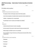 CRNI Pharmacology &ndash; Study Guide&comma; Practice Questions & Revision Notes