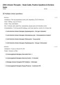 CRNI&colon; Infusion Therapies &ndash; Study Guide&comma; Practice Questions & Revision Notes