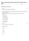CRNI &ndash; Chemotherapy Drugs Study Guide&comma; Practice Questions & Revision Notes
