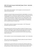 RNSG 1343 Complex Concepts of Adult Health Chapter 13 Evolve &ndash; Study Guide & Practice Questions