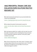 AMLS PREHOSPITAL TRAUMA CARE 2026&NewLine;EVALUATION PAPER SOLUTIONS PRACTICE&NewLine;RESOURCE SET