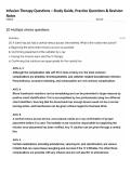 Infusion Therapy Questions &ndash; Study Guide&comma; Practice Questions & Revision Notes