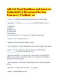 AIC 301 Final Questions and Answers&NewLine;&lpar;2026&sol;2027&rpar; &vert; Structured Review&NewLine;Resource &vert; Verified &vert; A&plus;