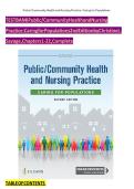 Test Bank&colon; Public&sol;Community Health and Nursing Practice &lpar;2nd Edition&rpar; by Savage &ndash; Chapters 1-22 Complete