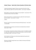 Infusion Therapy &ndash; Study Guide&comma; Practice Questions & Revision Notes