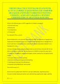 NREMT PRACTICE TEST BANK EXAM WITH &NewLine;ACTUAL CORRECT QUESTIONS AND VERIFIED &NewLine;DETAILED ANSWERS&vert; CURRENTLY TESTING &NewLine;VERSION &vert; ALREADY GRADED A&plus;&vert;EXPERT &NewLine;VERIFIED FOR GUARANTEED PASS 2026 