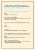 PN 4006 FINAL PREP EXAM 2026&sol;2027 LATEST EXAM TEST &NewLine;UNDER NEW GUIDELINE 150 QUESTIONS AND CORRECT ANSWERS &NewLine;PERFECT TO PASS 2026 PN 4006 FINAL  TEST EXAM 