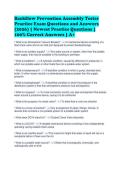 Backflow Prevention Assembly Tester&NewLine;Practice Exam Questions and Answers&NewLine;&lpar;2026&rpar; &vert; Newest Practice Questions &vert;&NewLine;100&percnt; Correct Answers &vert; A&plus;