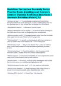 Backflow Prevention Assembly Tester&NewLine;Practice Exam Questions and Answers&NewLine;&lpar;2026&rpar; &vert; Updated Real Exam Questions &vert;&NewLine;Accurate Solutions Guide &vert; A&plus;